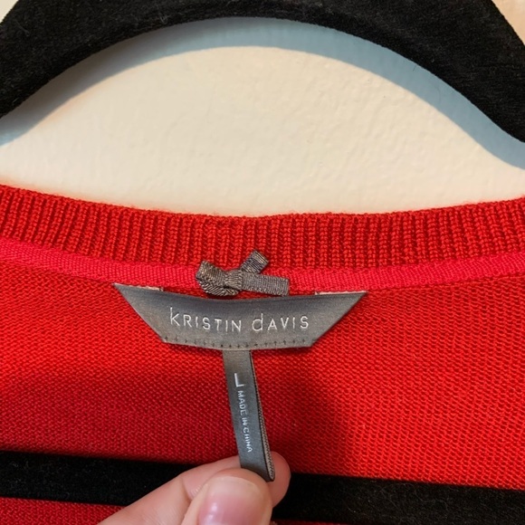 Women’s new Kristen Davis red Christmas sweater - Picture 2 of 6